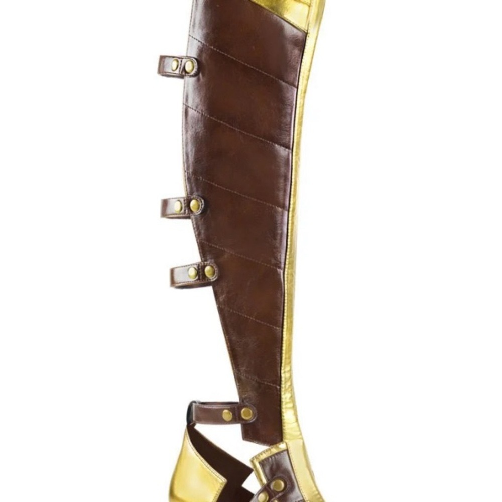 Brown and Gold Wonder Women's Boots
